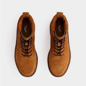 Rag and Bone Lace-up Suede Combat Boots